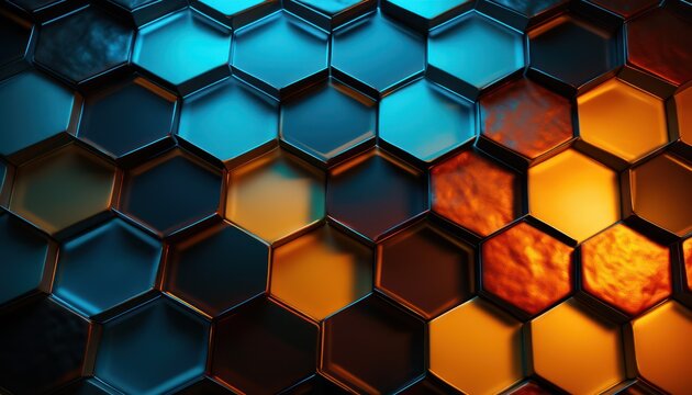Photo of Close Up Shot of Intricate Honeycomb Pattern © Anna