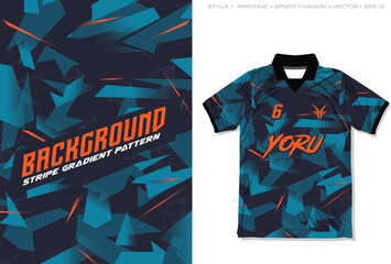 sublimation jersey design template sporty camouflage modern abstract geometric pattern halftone vector grunge background texture