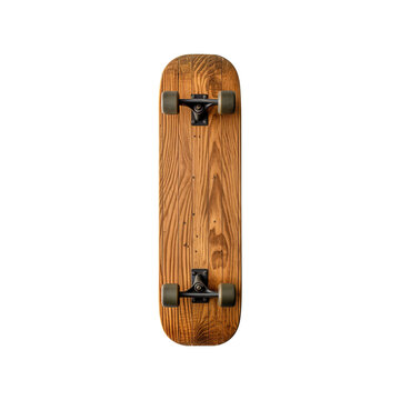 skateboard deck on transparent background PNG Generative AI