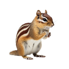 chipmunk isolated on transparent background PNG Generative AI