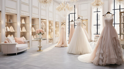 Wedding dress shop store - Powered by Adobe