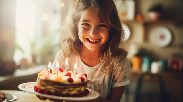 family celebrating birthday