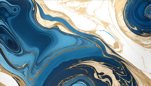 This image is a close-up of a blue and white marble texture. The texture is smooth and flowing, with a variety of swirls and patterns.