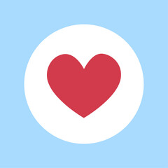 Vector social love icon isolated on white background vector illustration