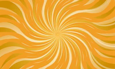 Vector flat design yellow swirl background