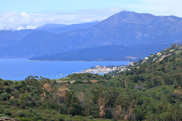 Fototapeta na wymiar Scenic Saint Florent on Corsica Island, France