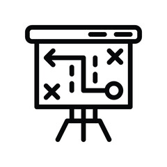 strategy line icon