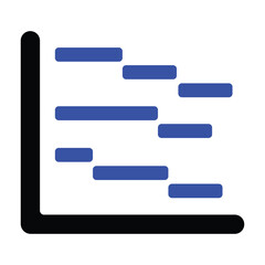 Obraz premium Gantt Chart Icon