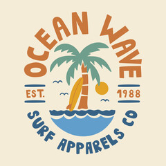 tropical island vector illustration