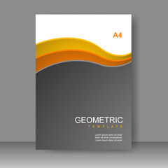 Brochure template layout design. Annual report, catalog, Corporate business. Simple Flyer promotion. magazine. Vector illustration
