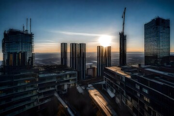 Naklejka premium building under construction