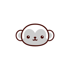 cute coloring book set monkey