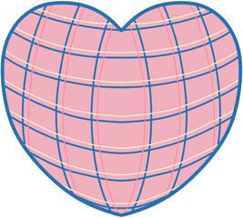 pink abstract heart