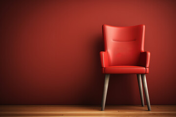 Blank chair in the room, empty room with an armchair, Searching right person