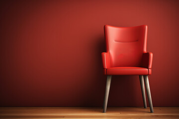Obraz premium Blank chair in the room, empty room with an armchair, Searching right person