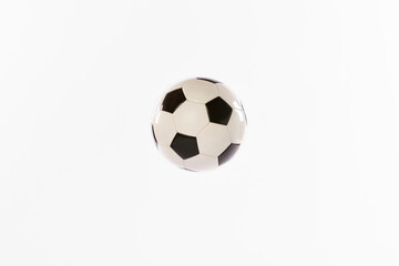 Fototapeta na wymiar Classic football ball isolated on white. Sport. Copy space