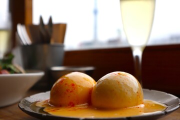 半熟卵の料理