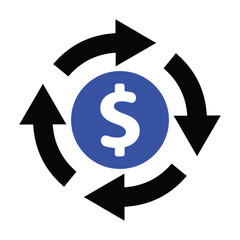Financial Transactions, Money Transfer Icon