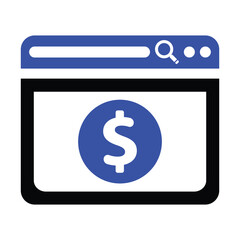 Website Money Donation Icon