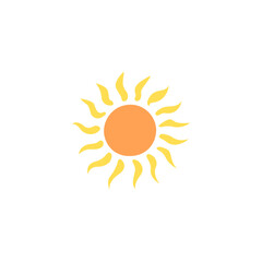 set of hand drawn vector sun elements sun