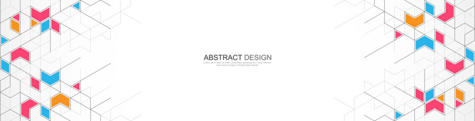 Creative idea of modern design with abstract geometric background. Minimalistic vector texture with polygonal pattern for banner design or header