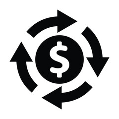 Financial Transactions, Money Transfer Icon