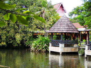 Fototapeta premium japanese garden with bridge