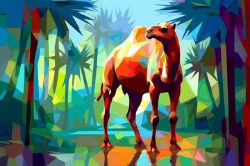 wpap stail a camel in the desert
