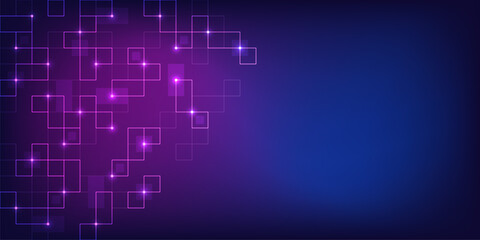 Minimalistic vector texture with linear squares pattern. Creative idea of modern design with abstract geometric background