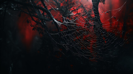
Pretty scary frightening spider web.