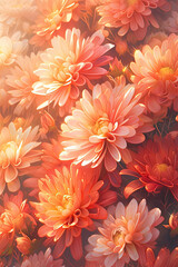 Beautiful chrysanthemum flowers. 