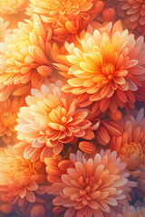 Beautiful chrysanthemum flowers. 