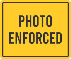 Warning Sign Street Sign Photo Enforced