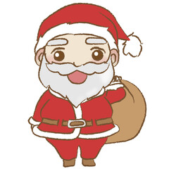 Santa carrying some gifts to give you