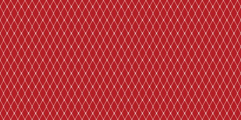 Merry Christmas greeting vector. Red geometric graphic design. Red bow pattern.
