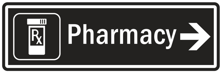 Pharmacy door sign