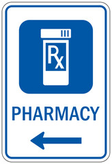 Pharmacy door sign