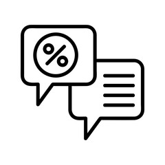 Faq Line Style in Design Icon