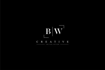 minimalist BW initial logo with simple vertical stroke line in black 110323