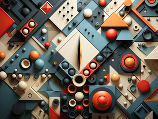 A background composed of seamless geometric elements.