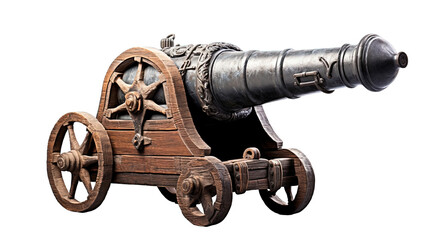 old cannon isolated
