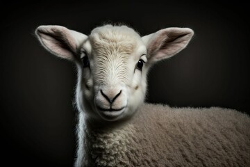 Obraz premium AI generated illustration of white sheep