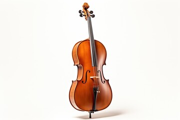 Fototapeta premium Cello isolated on white background 