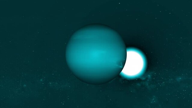 Neptune Planet animated.

