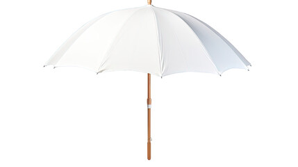 white umbrella isolated - obrazy, fototapety, plakaty