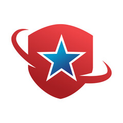 Shield Emblem, Icon Vector Logo Design Template Illustration on white background