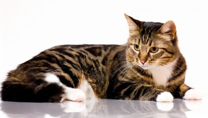 Obraz premium Cat portrait on a cat laying down