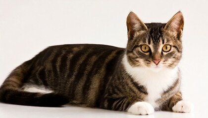 Cat portrait on a cat laying down