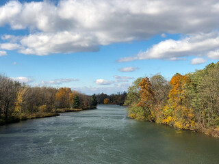 The Cayuga and Seneca Canal in Seneca Falls, New York State