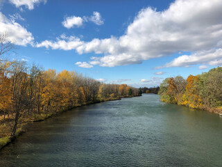 The Cayuga and Seneca Canal in Seneca Falls, New York State